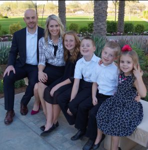 Ben and Kirsten with their 4 children